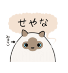 おならで喋るねこ（みきこ）（個別スタンプ：3）