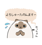 おならで喋るねこ（みっちゃん）（個別スタンプ：24）