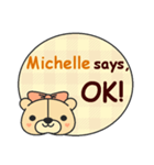 Michelle Says（個別スタンプ：4）