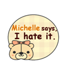 Michelle Says（個別スタンプ：9）