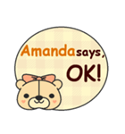 Amanda Says（個別スタンプ：4）