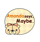 Amanda Says（個別スタンプ：6）