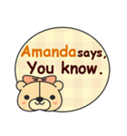 Amanda Says（個別スタンプ：7）