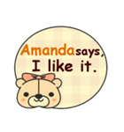 Amanda Says（個別スタンプ：8）