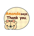 Amanda Says（個別スタンプ：12）