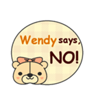 Wendy Says（個別スタンプ：3）
