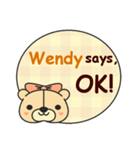 Wendy Says（個別スタンプ：4）