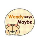 Wendy Says（個別スタンプ：6）