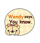 Wendy Says（個別スタンプ：7）