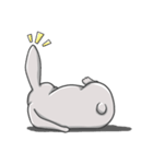 Gray bunny lol（個別スタンプ：40）