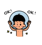 Swimming boy（個別スタンプ：1）