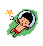 Swimming boy（個別スタンプ：3）