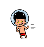 Swimming boy（個別スタンプ：11）