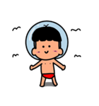 Swimming boy（個別スタンプ：13）