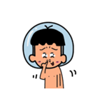 Swimming boy（個別スタンプ：16）