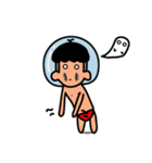 Swimming boy（個別スタンプ：28）