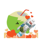 UFC Refresh Coconut Water（個別スタンプ：27）