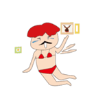 Santa Bikini Man（個別スタンプ：7）