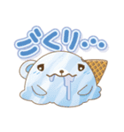 冷たいくまのアイスクリーム（個別スタンプ：22）