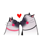 Cute cats in love (N.3)（個別スタンプ：8）