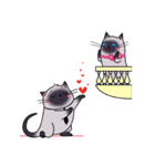 Cute cats in love (N.3)（個別スタンプ：11）