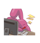Cry B rabbit-Part 2 computer（個別スタンプ：19）