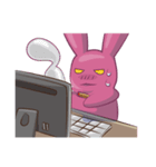 Cry B rabbit-Part 2 computer（個別スタンプ：25）
