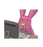 Cry B rabbit-Part 2 computer（個別スタンプ：29）