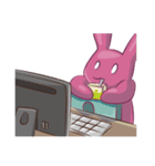 Cry B rabbit-Part 2 computer（個別スタンプ：40）