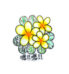 Frangipani flower（個別スタンプ：4）