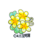 Frangipani flower（個別スタンプ：5）