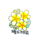 Frangipani flower（個別スタンプ：7）