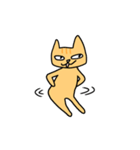 FreeHand Style Cat（個別スタンプ：14）