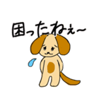 茶色い犬たちデス.5（個別スタンプ：11）