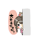 カラフルでPOPに使える女の子スタンプ（個別スタンプ：3）