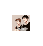 Two funny boys（個別スタンプ：19）