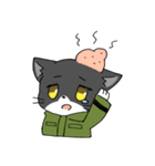 ミリタリーにゃんこ（個別スタンプ：13）