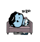 the lazy life of the blue bear（個別スタンプ：9）