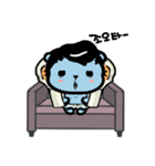 the lazy life of the blue bear（個別スタンプ：11）