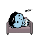 the lazy life of the blue bear（個別スタンプ：17）