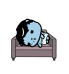 the lazy life of the blue bear（個別スタンプ：18）