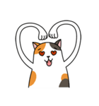 Chubby Calico Cat（個別スタンプ：4）