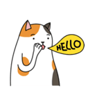 Chubby Calico Cat（個別スタンプ：9）