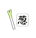 難読漢字スタンプ -野菜40種-（個別スタンプ：1）