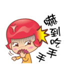 Red safety helmet（個別スタンプ：14）