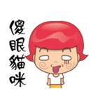 Red safety helmet（個別スタンプ：25）