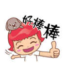 Red safety helmet（個別スタンプ：34）