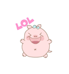 piggy cute pink pig 1（個別スタンプ：7）