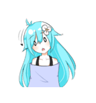 Neo the Blue Haired Girl（個別スタンプ：3）