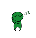 Little green baby（個別スタンプ：4）